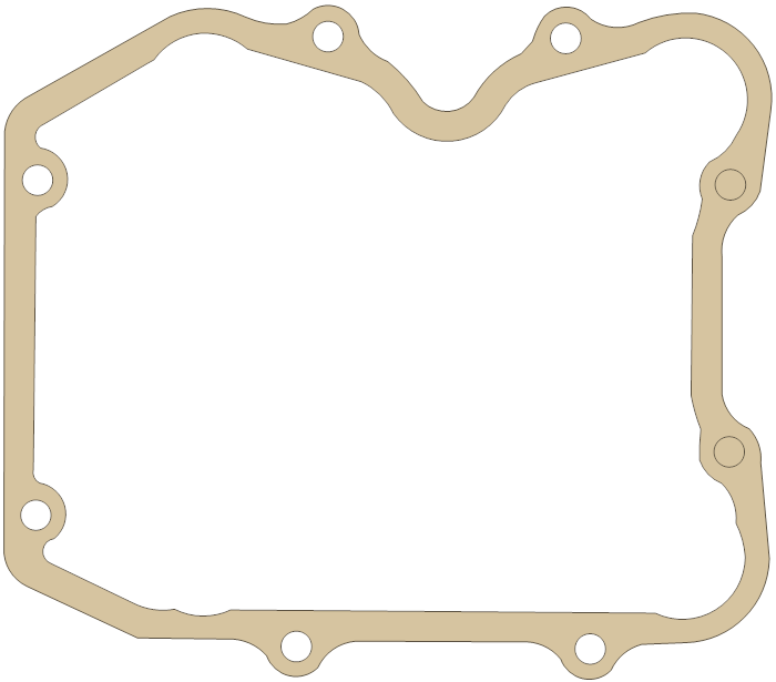 Polaris Magnum 500 R. Cover gasket outline