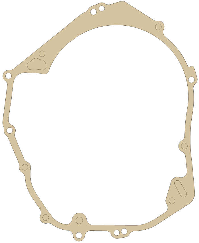 Polaris Clutch gasket outline, OEM 3089615, A material