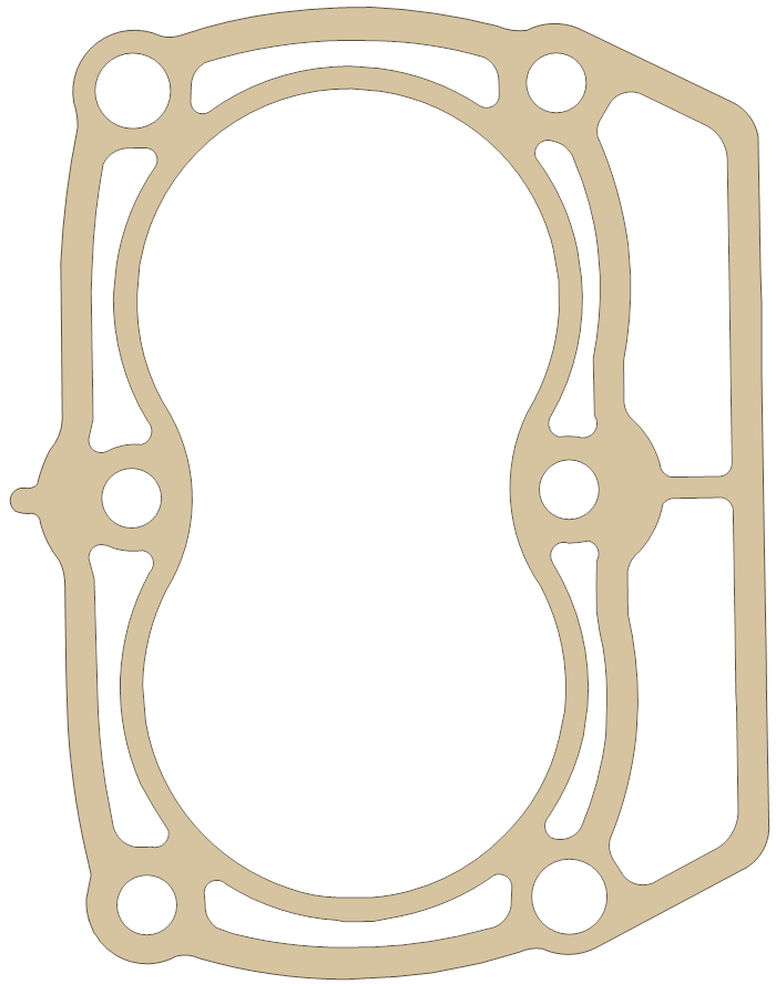 Polaris Base gasket outline, OEM 5247360, A material