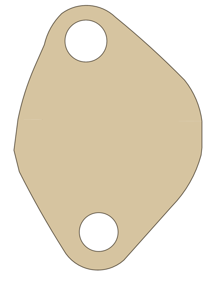 Polaris Tensioner gasket outline, OEM 3088022, A material