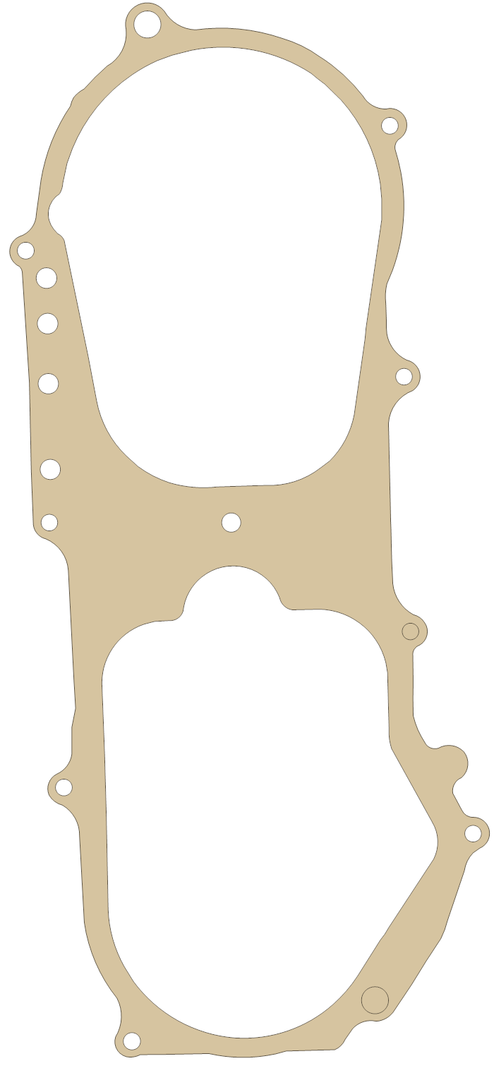 Polaris L. CC Cover gasket outline, OEM 0450141, A material