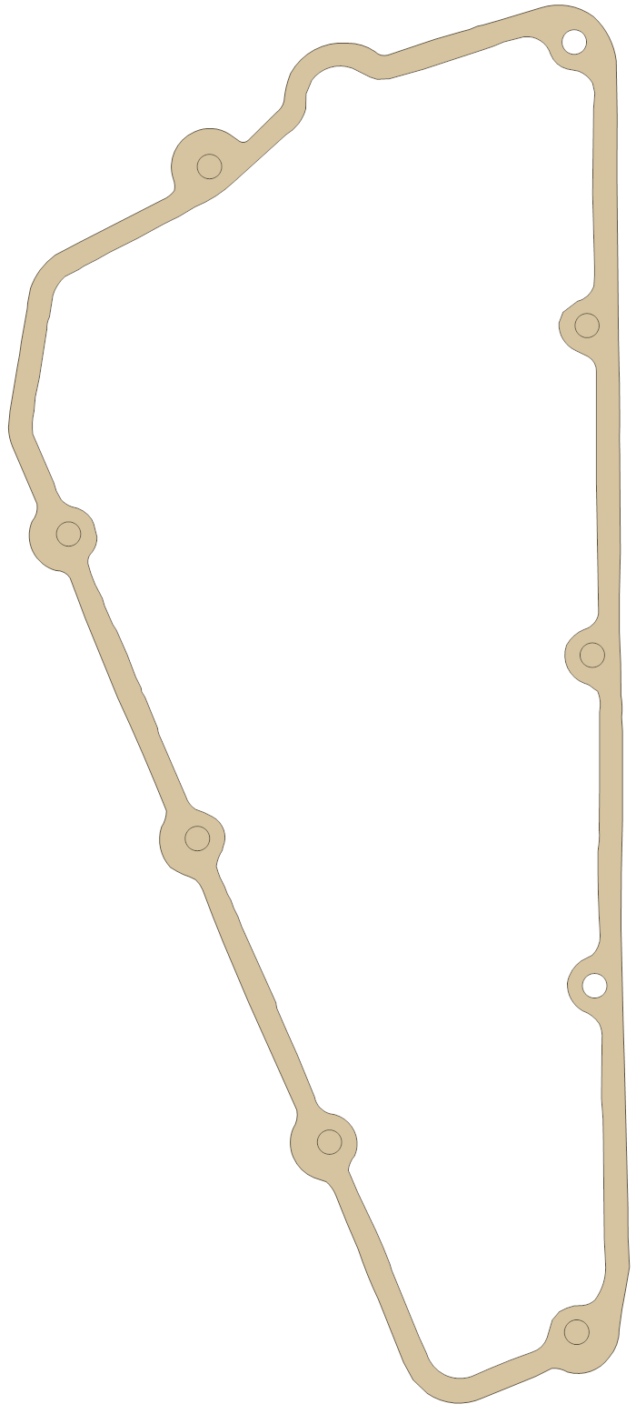 Polaris Oil Resevoir gasket outline, OEM 5830053, A material