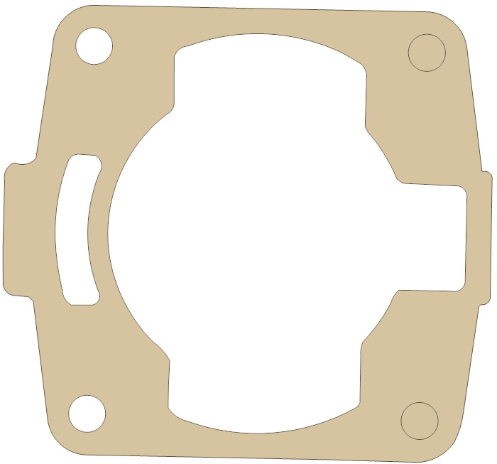Polaris Part Numbers Cylinder Base gasket outline