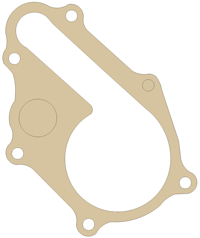 Polaris Xpedition 425 Water Pump gasket outline