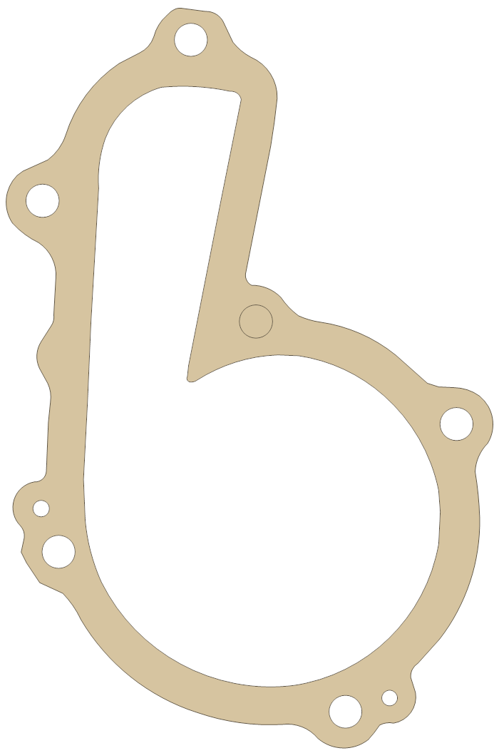 Polaris XCRSP680 Water Pump gasket outline