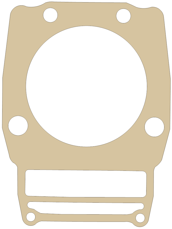 Polaris Cylinder gasket outline, OEM 3085370, A material