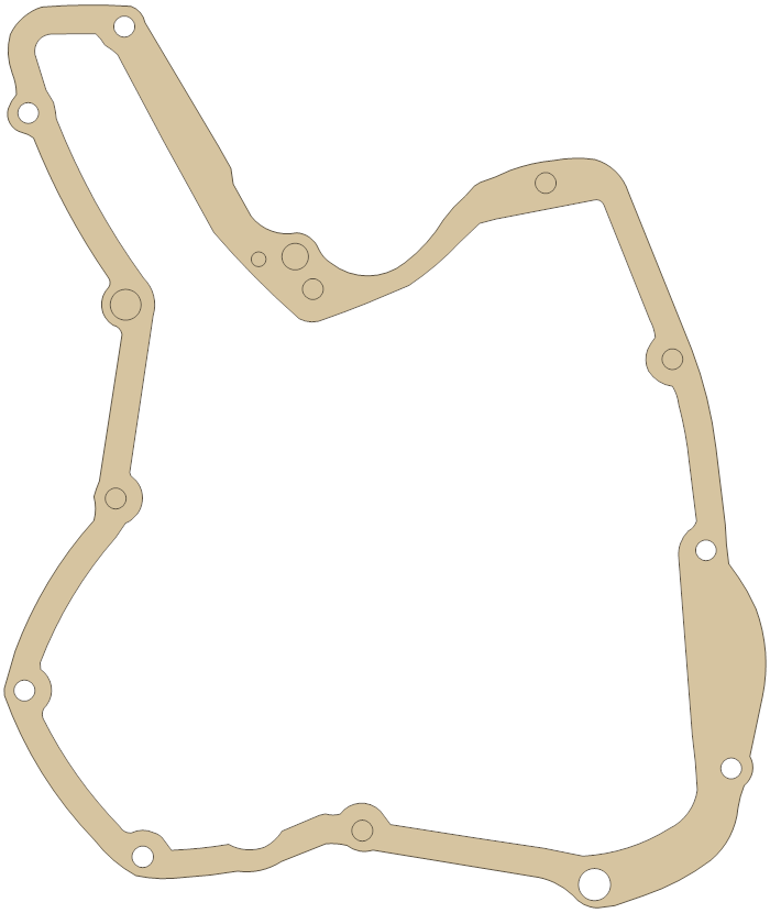 Ducati 78810-053A gasket outline, OEM 78810-053A, D material