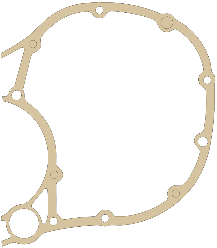 Ducati 07594-9135 gasket outline, OEM 07594-9135, A material