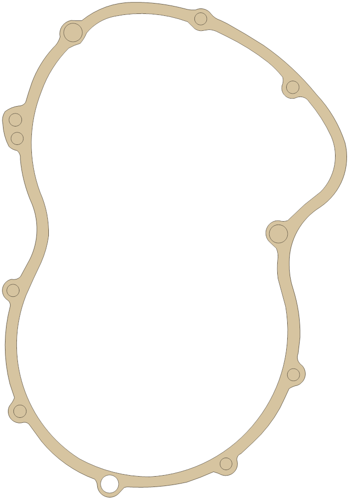 Ducati 07554-9130 gasket outline, OEM 07554-9130, A material
