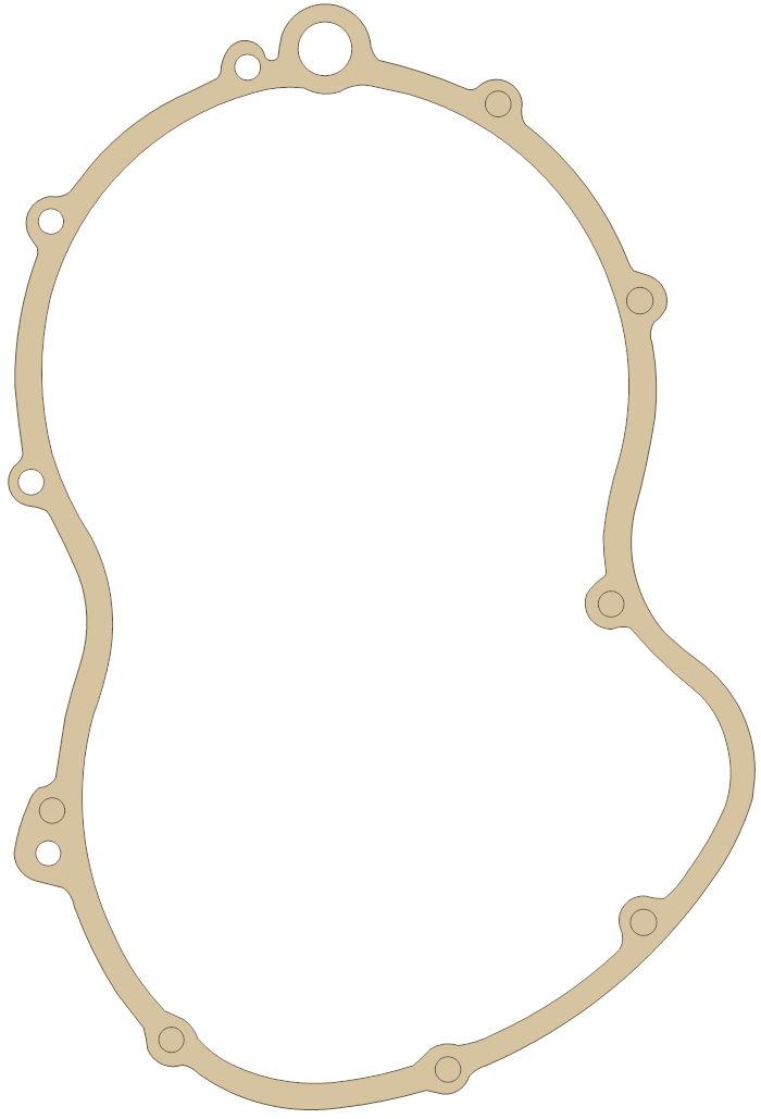 Ducati 860 Primary Case gasket outline