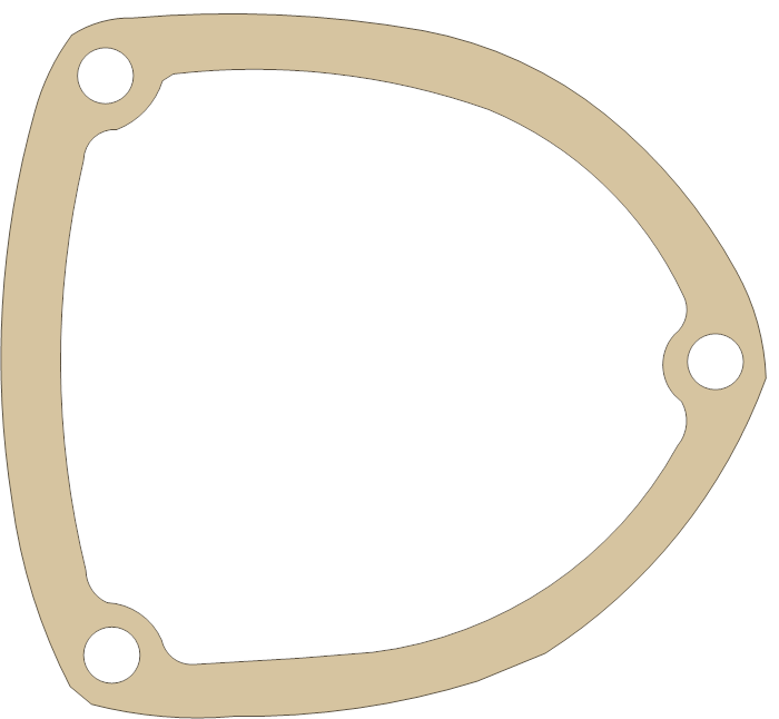 Ducati 750/900 Tach Dr gasket outline