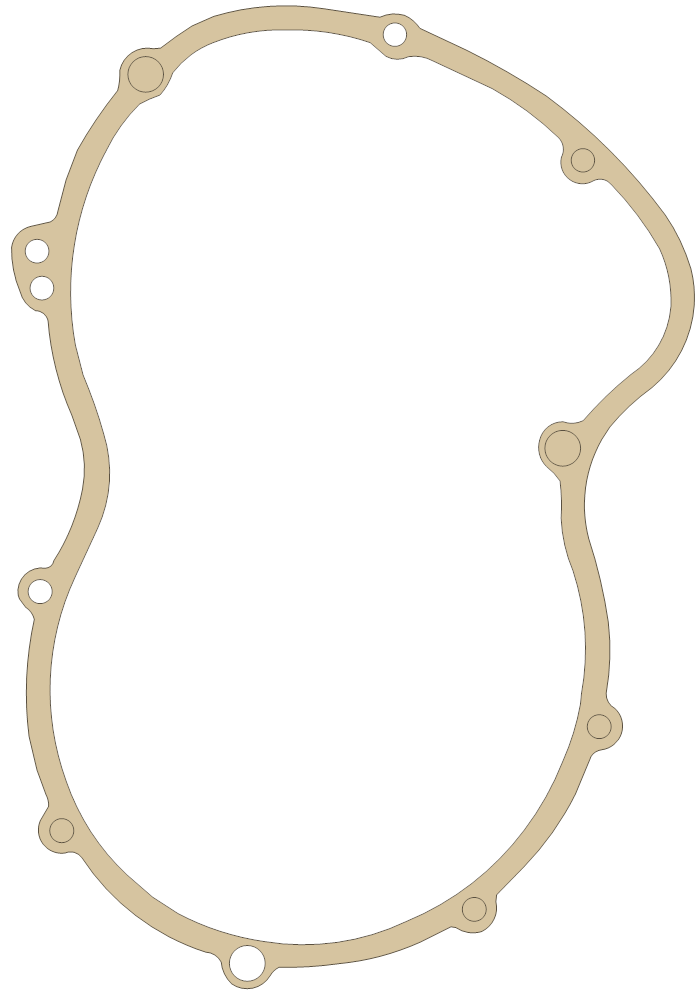 Ducati 750 Primary Case gasket outline
