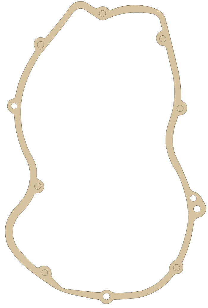 Ducati Primary Case gasket outline, OEM 07994-9130, A material