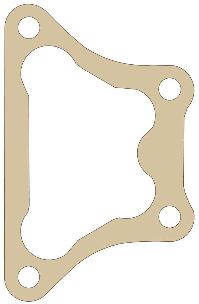 Ducati 851 Valve End Cover gasket outline