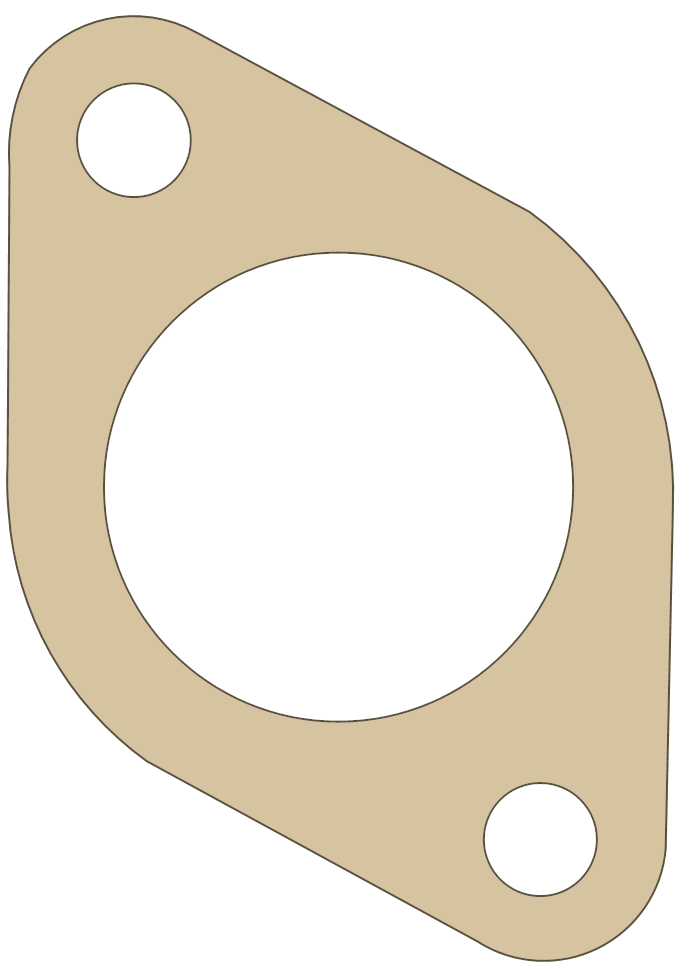 Ducati 750 Gasket gasket outline