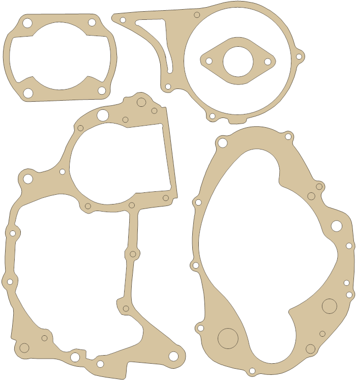new CR125 Gasket Set gasket outline