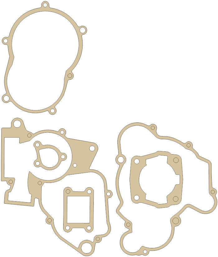 new 65SX Gasket Set gasket outline