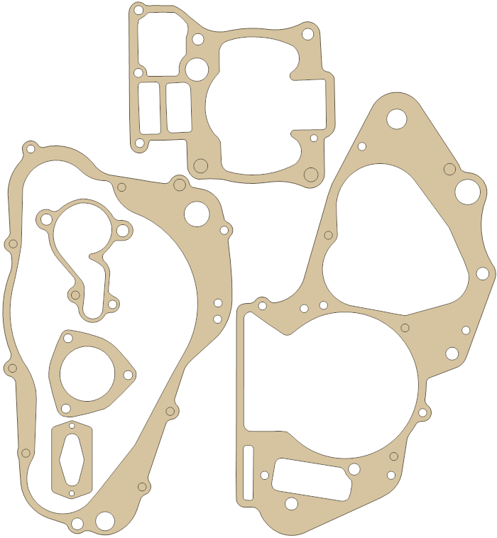 new RM250 Gasket Set gasket outline