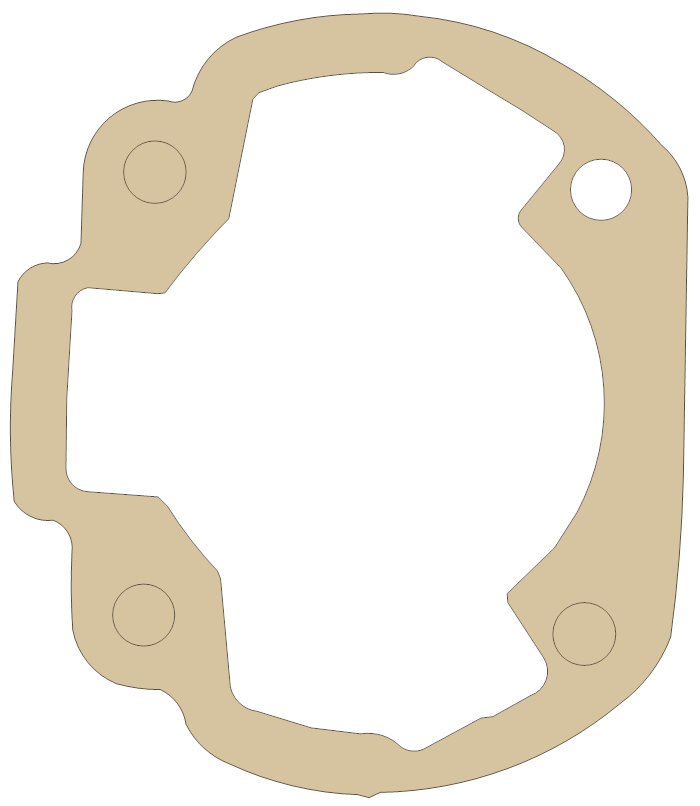 new RBRacing Metal Base D gasket outline