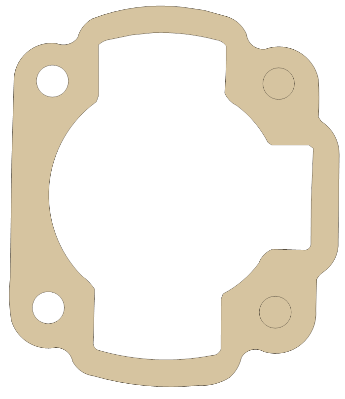 new RBRacing Grey Base D gasket outline