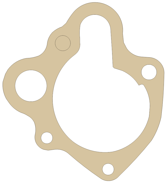 new CR250R Water Pump gasket outline