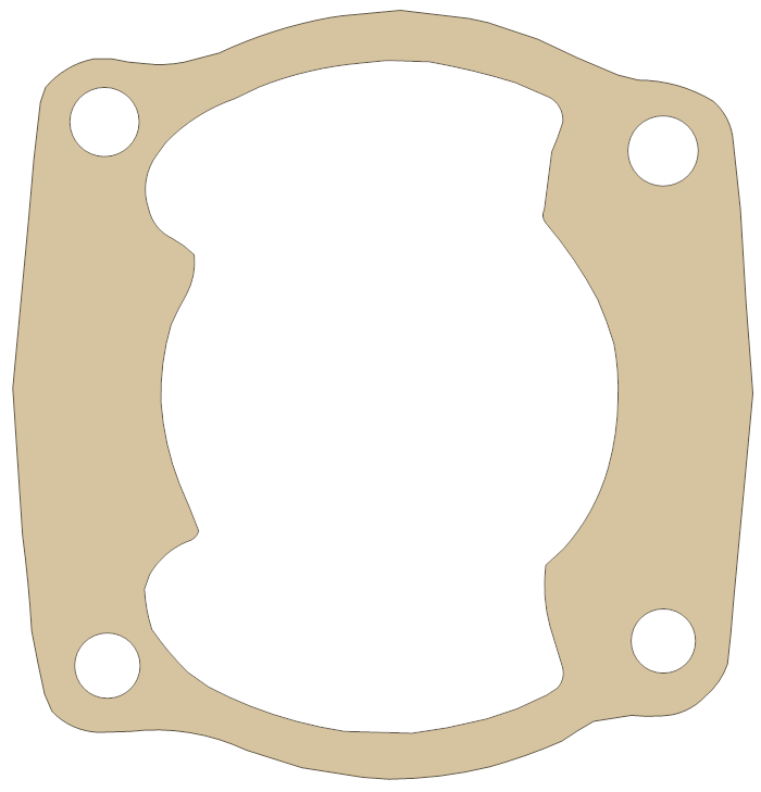 Honda TRX PRO X Base gasket outline