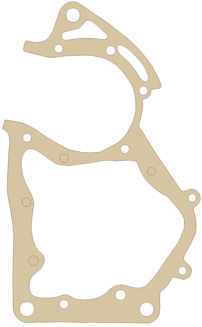 new Carabela Caliente 125 MX Crankcase gasket outline