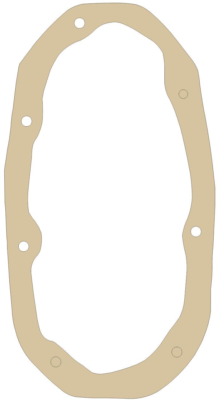 new Carabela Caliente 125 MX Left Side CC/ Clutch Cover gasket outline