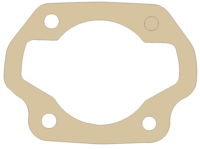 new Carabela Caliente 125 MX Base gasket outline