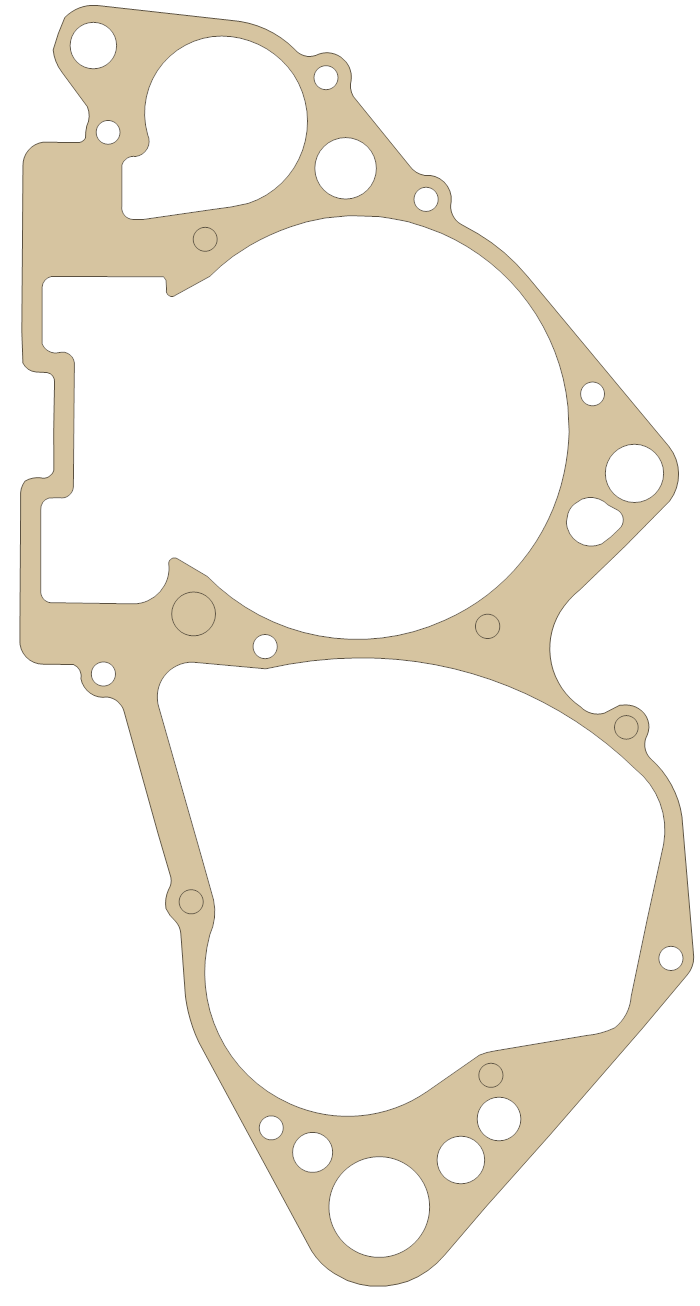 new Suzuki Crankcase gasket outline