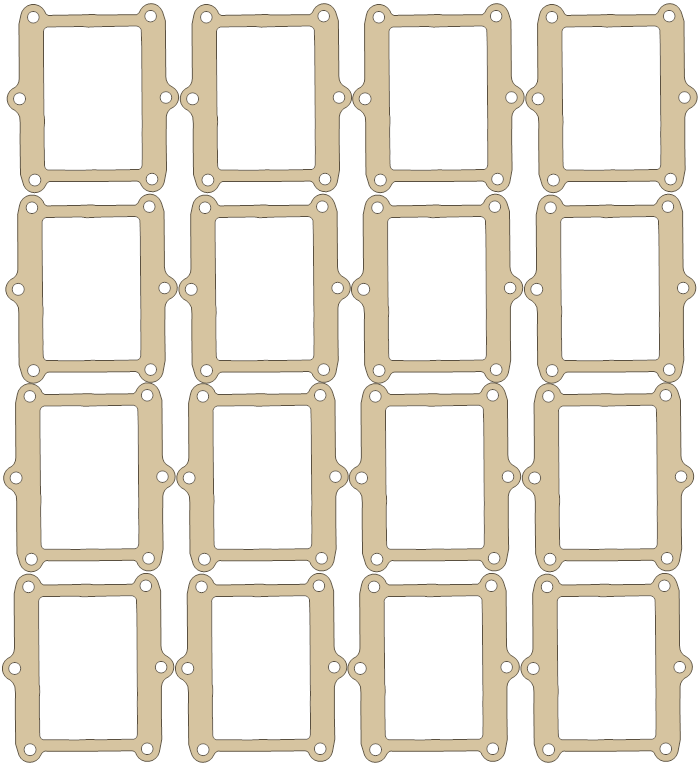 new CR500R Special Reed A Sheet gasket outline