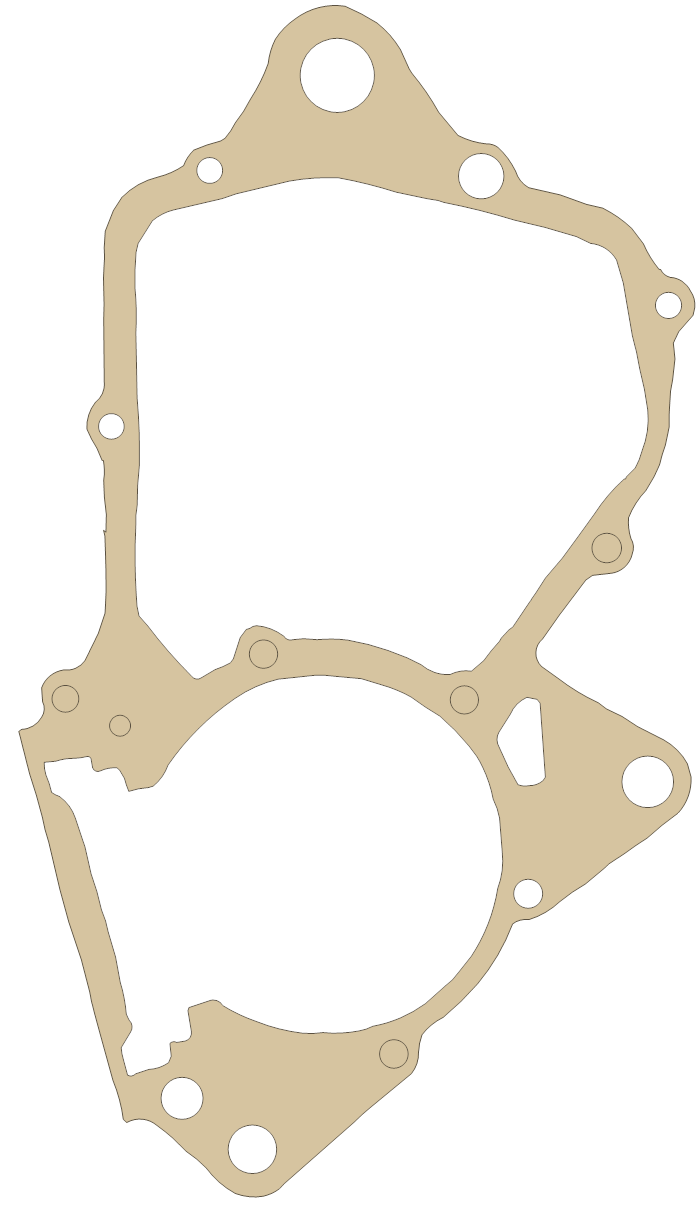 new CR125 Crankcase gasket outline