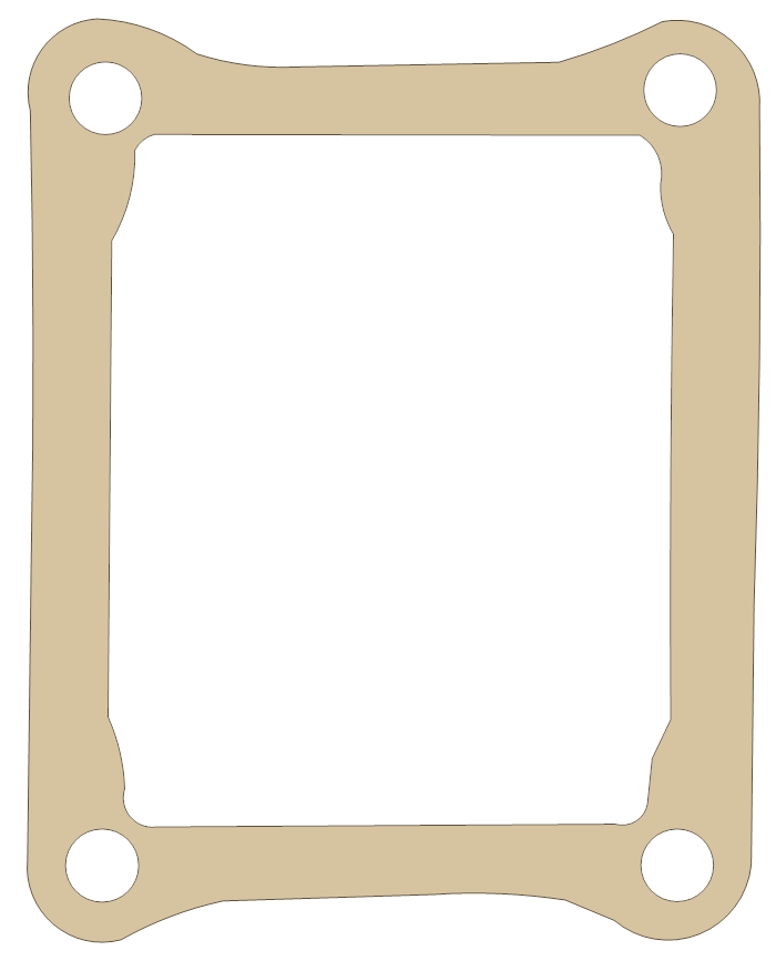 new CR125R Reed Valve gasket outline