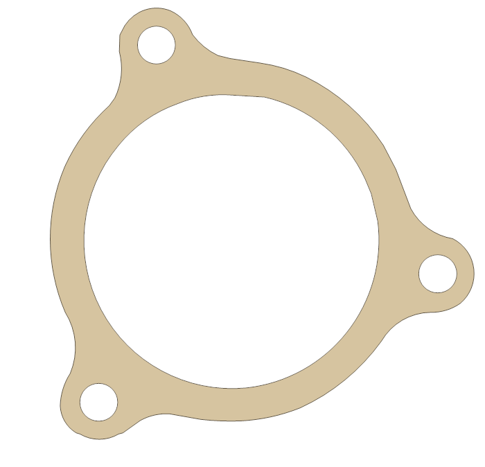 new Honda Exhaust gasket outline