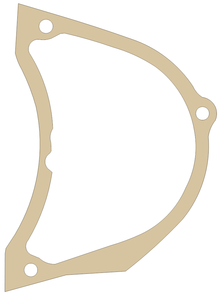 new Oil Pump gasket outline, OEM 498-15456-09-00, A material