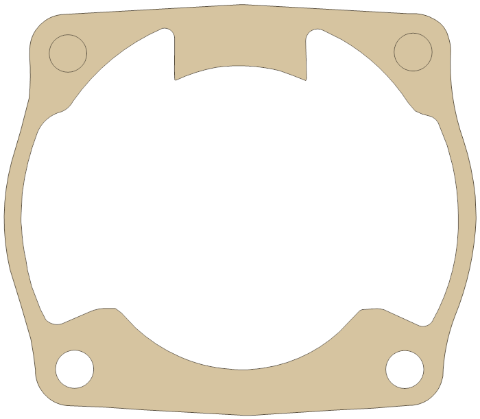 new CR500R Cylinder gasket outline