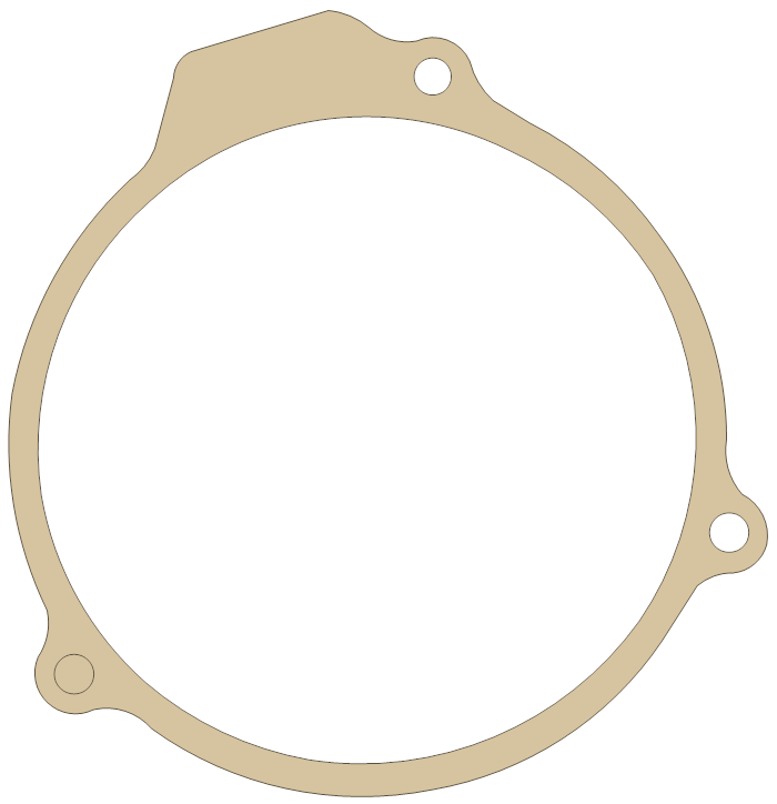 new YZ465 Crankcase Cover gasket outline