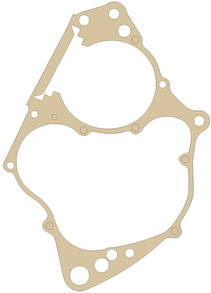 new Crankcase gasket outline, OEM 11191-KA3-000, A material