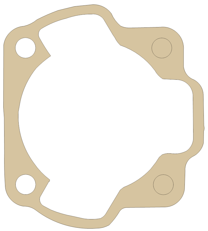 new Kawasaki A1,A7 Cylinder Base gasket outline