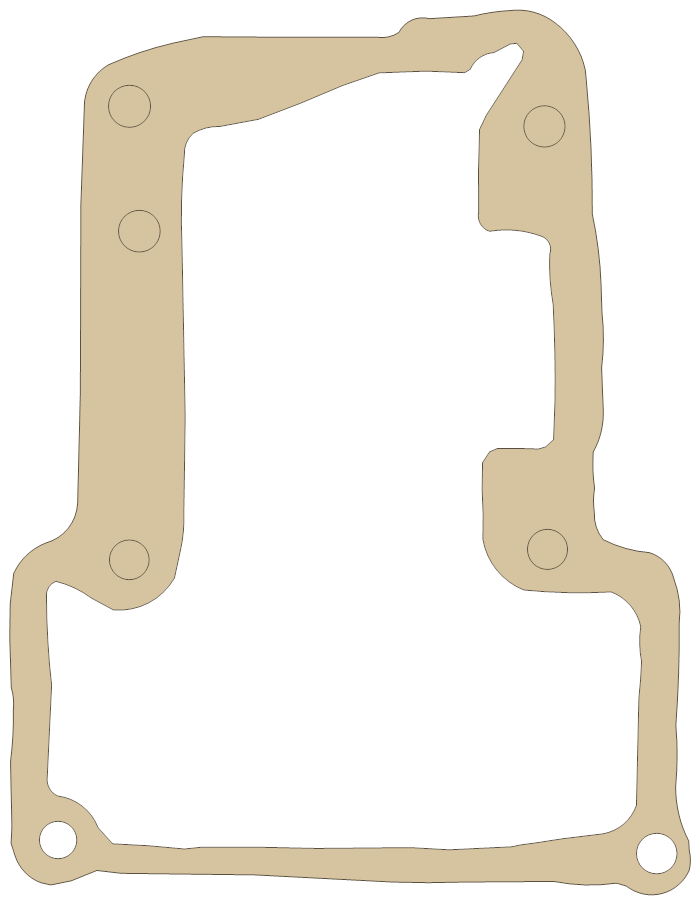 new Cutter Cutter Carb Spacer gasket outline