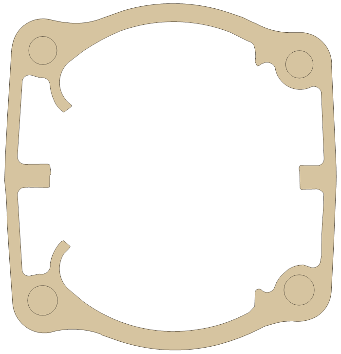new Saber Saber Base gasket outline