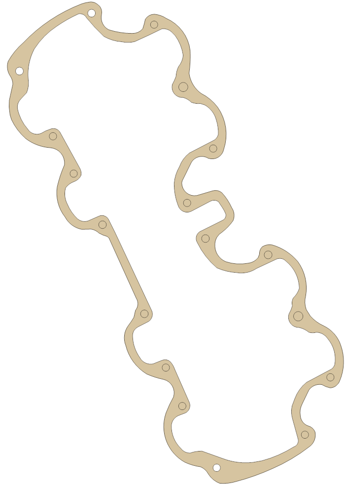new CB750 Cylinder Head gasket outline