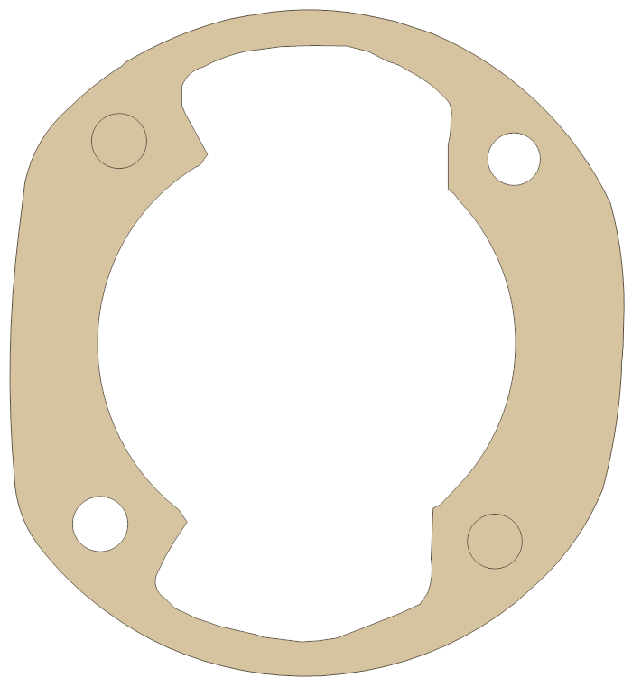 new Kawasaki H1R Cyl. Base gasket outline