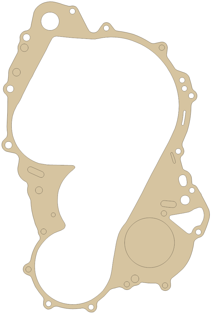 Aprilia RH Case gasket outline, OEM 0650330, A material