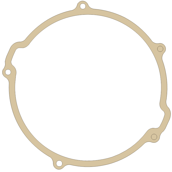 Aprilia RXV450 Clutch Cover gasket outline