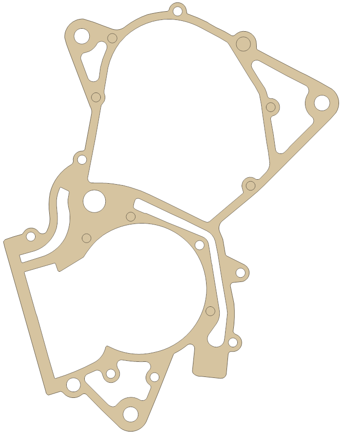 Aprilia RSW125 CrankCase gasket outline