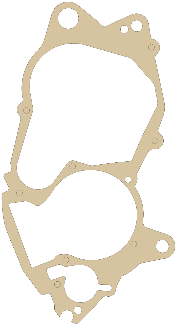 Aprilia RS125 Crankcase gasket outline