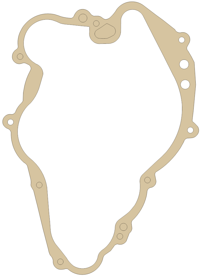 Aprilia RS125 Clutch Cover gasket outline