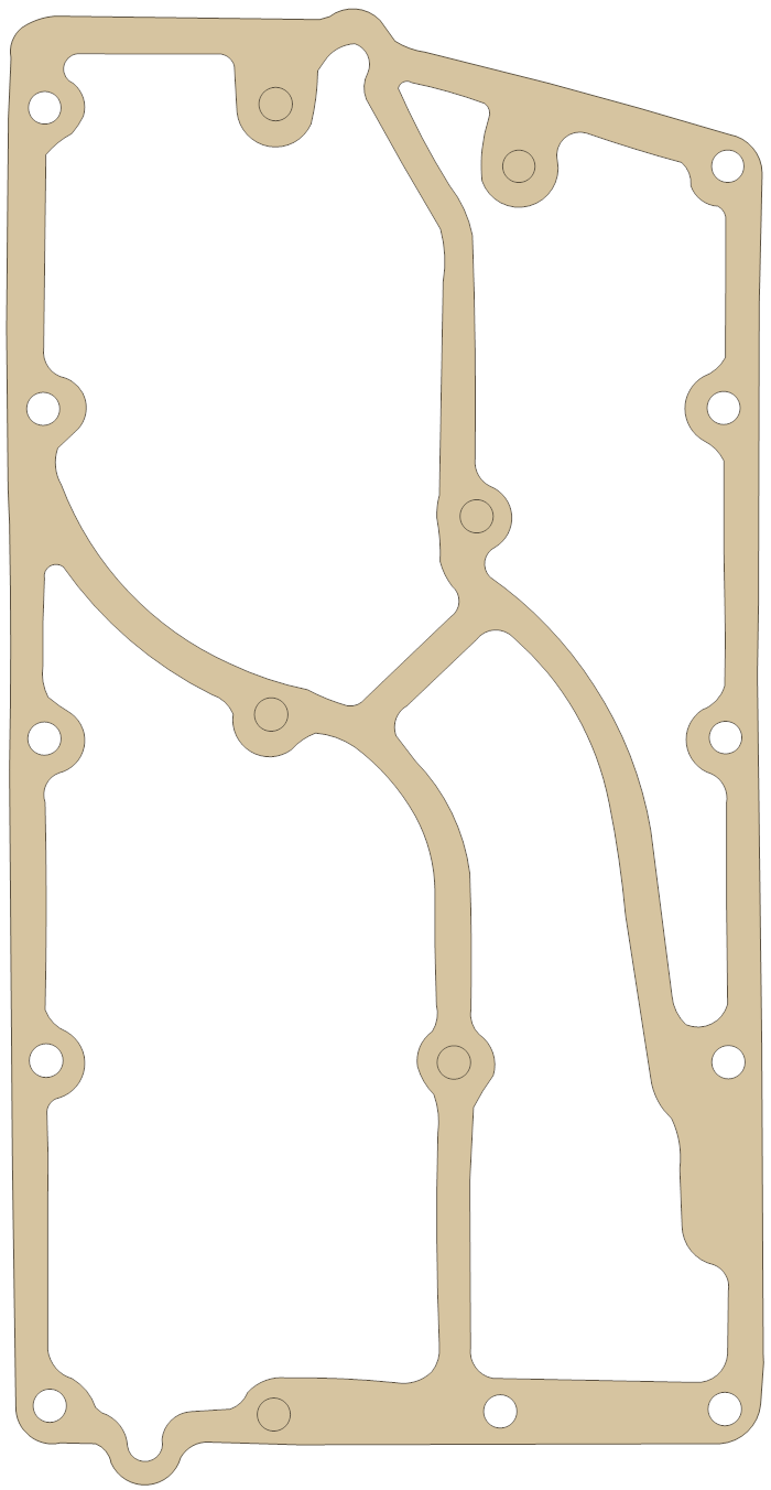 -Vintage Outboard & Marine Supply 40h 1 gasket outline