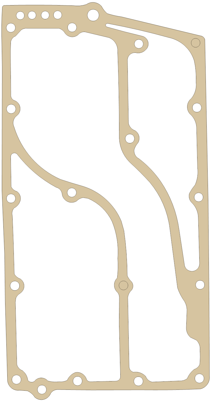 -Vintage Outboard & Marine Supply 40h 2 gasket outline